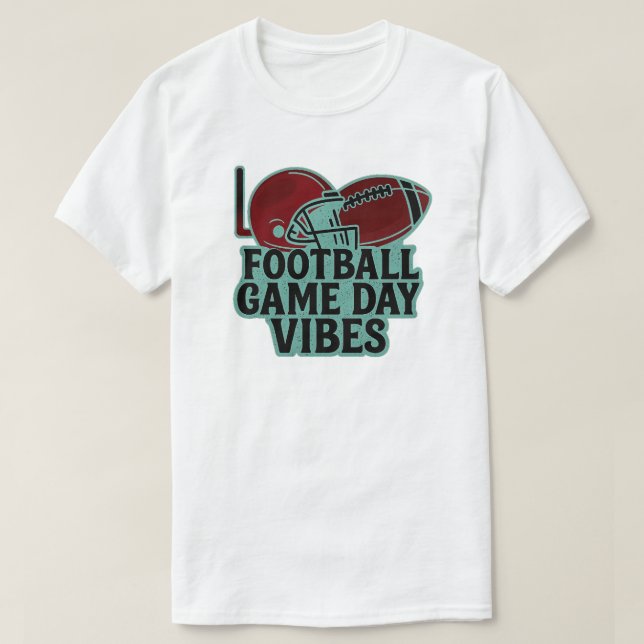 Football Game Day Vibes T-Shirt (Design Front)