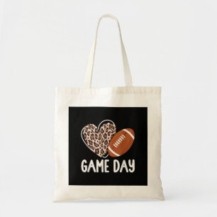Football Game Day Womens Leopard Cheetah Game Day Tote Bag