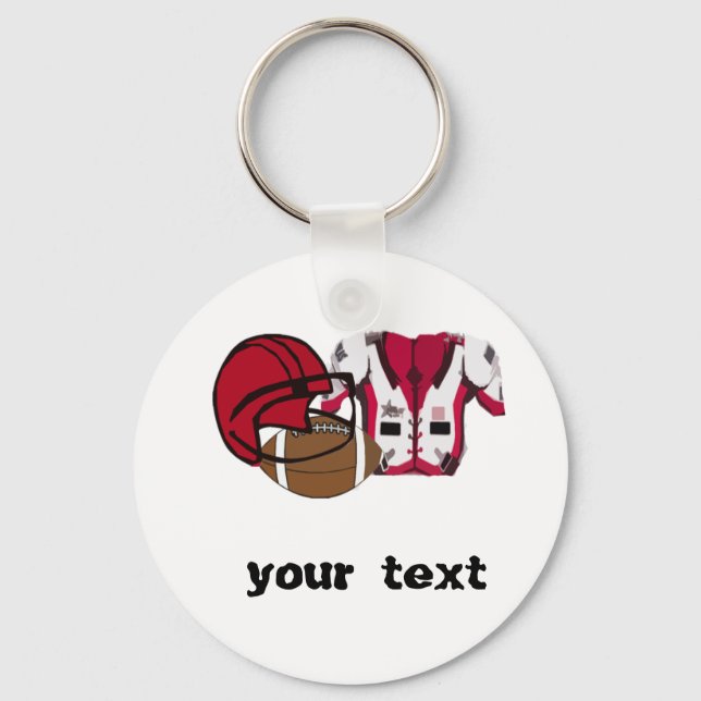 football Gear Key Ring (Front)