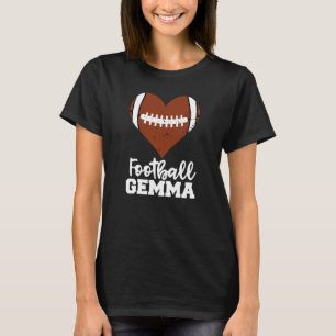 Football Gemma Football Heart Grandma Gemma T-Shirt
