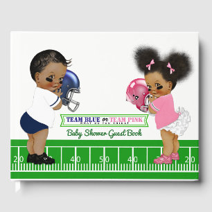 Football Gender Reveal Baby Shower Guest Book