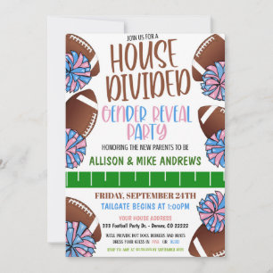 Football Gender Reveal Invitation