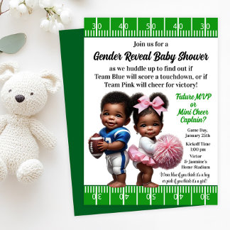 Football Gender Reveal Invitation