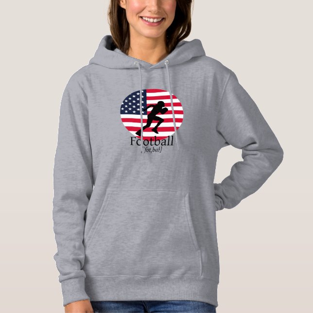 Football Gift Sports USA Ball Hoodie (Front)