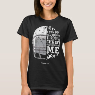 Football Gifts Men Boys I Can Do All Things Philip T-Shirt