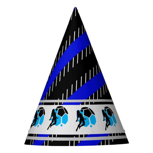 Football Girl Birthday, Football Player Gift Party Party Hat (Front)