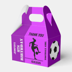 Football Girl, Football Player Gift, Birthday Favo Favour Box