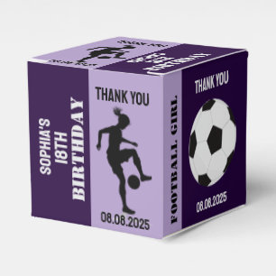 Football Girl, Football Player Gift, Birthday Favo Favour Box
