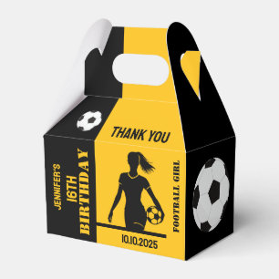 Football Girl, Football Player Gift, Birthday Favo Favour Box