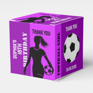 Football Girl, Football Player Gift, Birthday Favo Favour Box