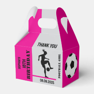 Football Girl, Football Player Gift, Birthday Favour Box