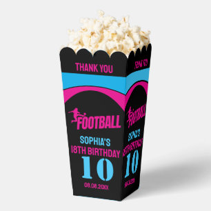 Football Girl Player, Football Birthday Girl Favor Favour Box