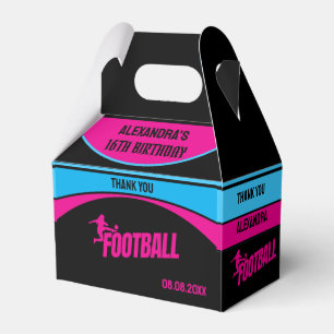 Football Girl Player, Football Birthday Girl Favour Box