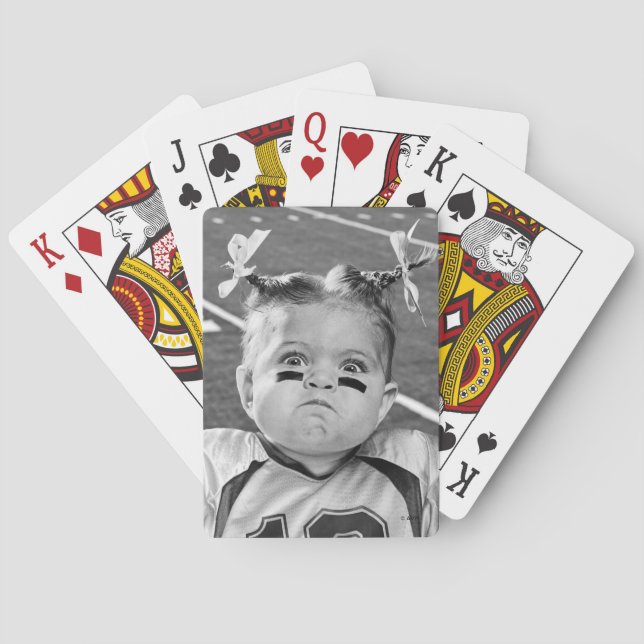 Football Girl Playing Cards (Back)