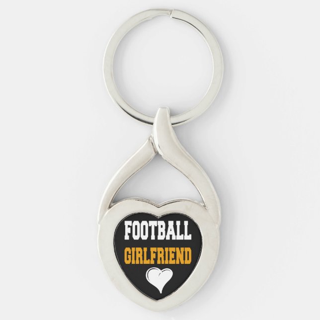 FOOTBALL GIRLFRIEND CUTE GIFT KEY RING (Front)