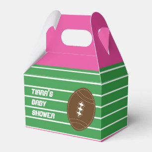 Football Girls Pink Birthday Party Favour Boxes