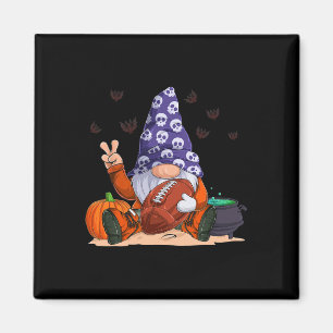 Football Gnome Halloween Spooky Season Boys Kids C Magnet