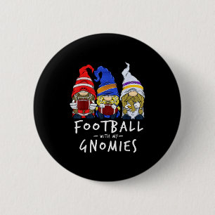 Football Gnomes Football With My Gnomies For Boys 6 Cm Round Badge