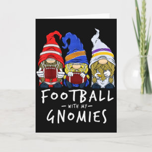 Football Gnomes Football With My Gnomies For Boys  Card