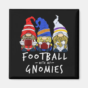 Football Gnomes Football With My Gnomies For Boys Magnet