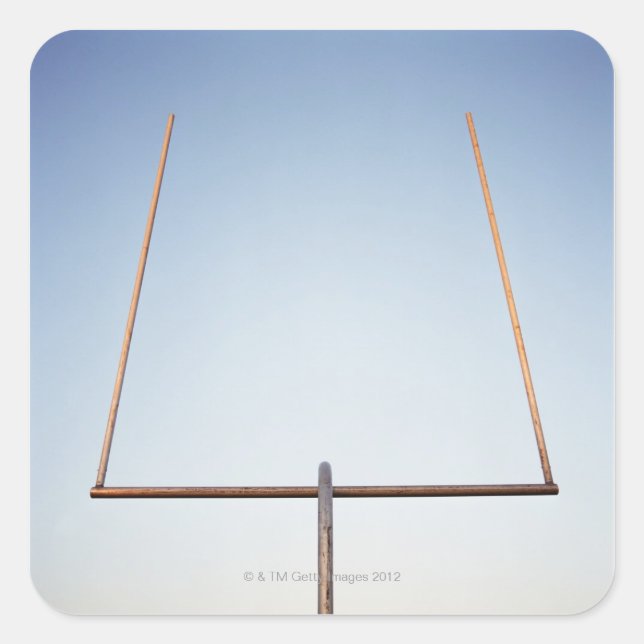 Football Goal Post Square Sticker (Front)