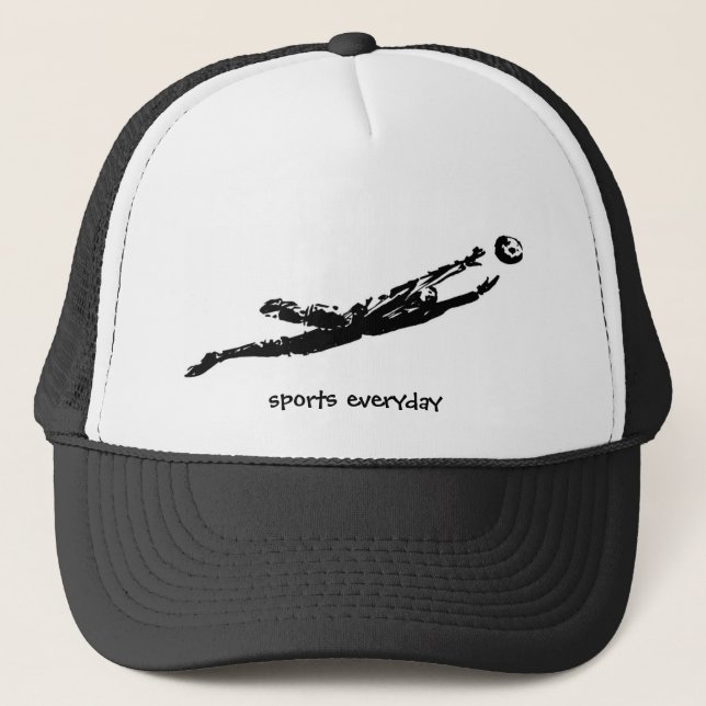 football,goal,skate,sport,gym,compete,sports every trucker hat (Front)