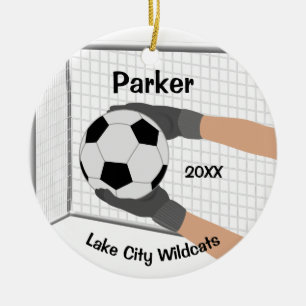 Football Goalie Ornament