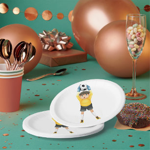 Football Goalie Paper Plate