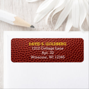 Football Gold Personalised Label
