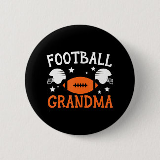 Football Grandma Grandmother Granny Grandparents 6 Cm Round Badge