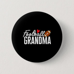 Football Grandma Of Football Player Football Grand 6 Cm Round Badge