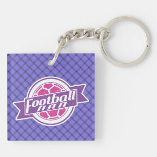 Football Grandmother Nan Keyring
