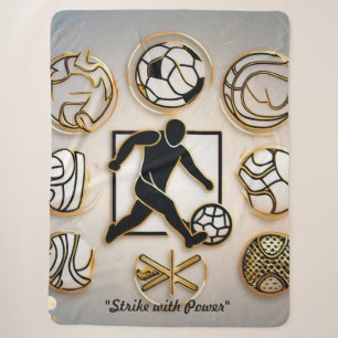 "Football Graphic Designs" Sherpa Blanket
