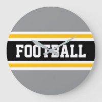 FOOTBALL Gray White Black Orange Racing Stripes