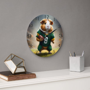 Football Guinea Pig, Large Clock