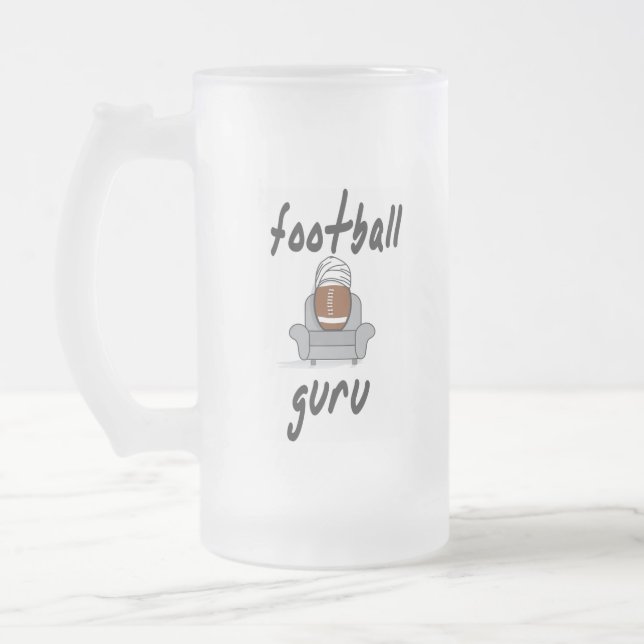 Football guru frosted mug (Left)