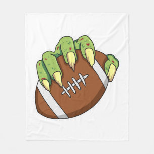 Football Halloween Design for a Football Fan Fleece Blanket