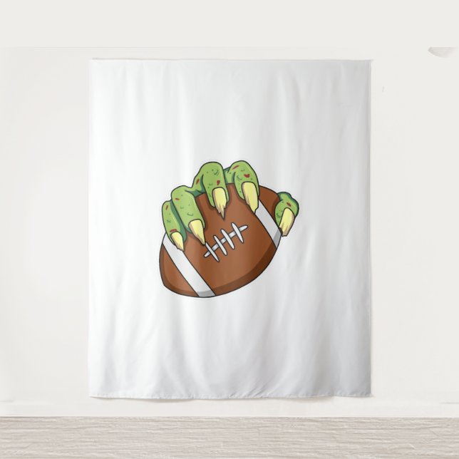 Football Halloween Design for a Football Fan Tapestry (Front)