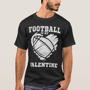 Football Heart Vintage Valentine's Day Shirt For K