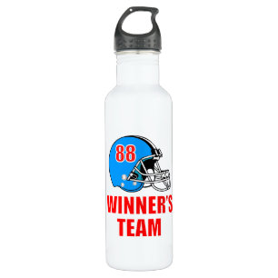 Football helmet 710 ml water bottle