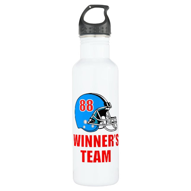 Football helmet 710 ml water bottle (Front)