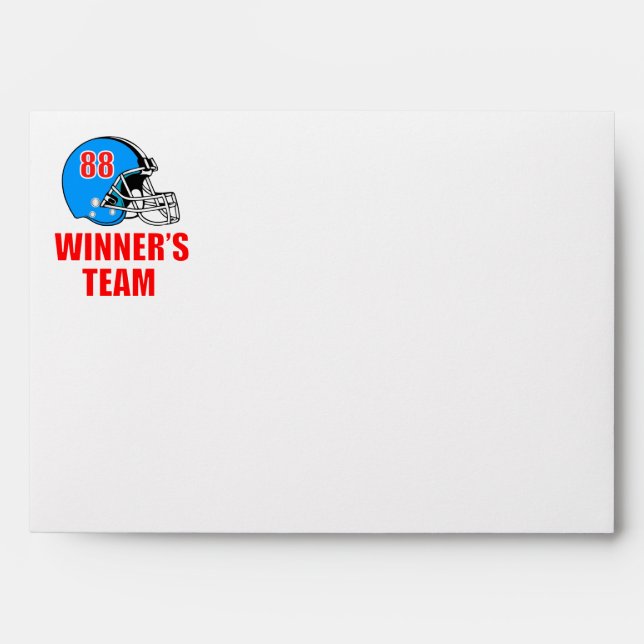 Football helmet envelopes (Front)