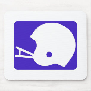 football helmet logo mouse mat
