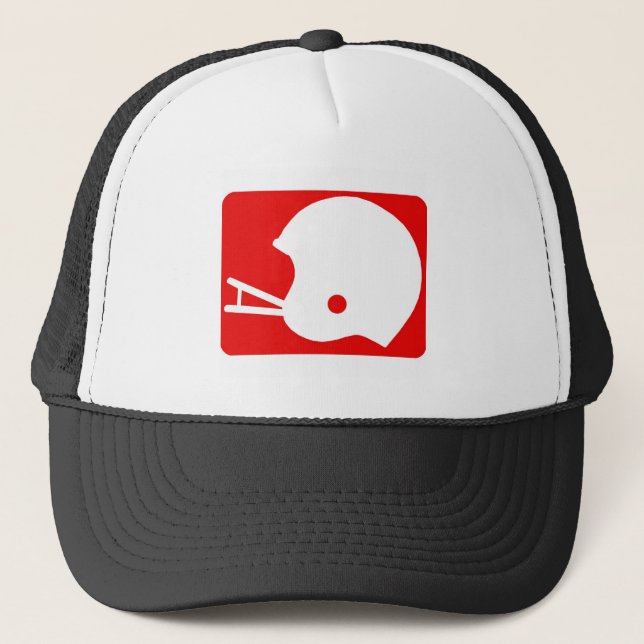 football helmet logo trucker hat (Front)