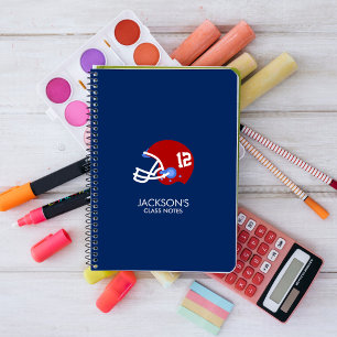 Football Helmet Notebook