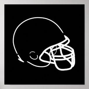 Football Helmet Poster