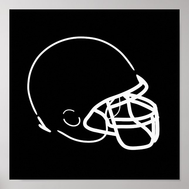 Football Helmet Poster (Front)