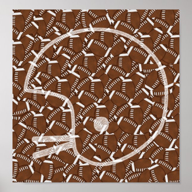 Football helmet poster (Front)