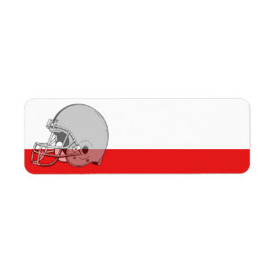 Football Helmet Sport Label