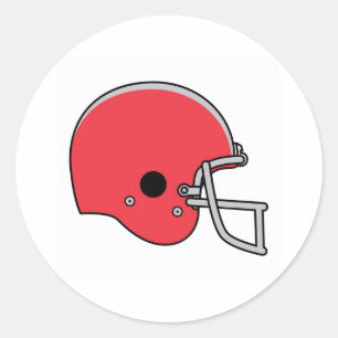 football helmets classic round sticker